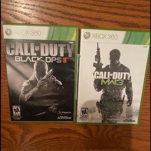 Call Of Duty MW3 (2011) & Black Ops II (2012) Microsoft Xbox 360 2 Game Set Lot
